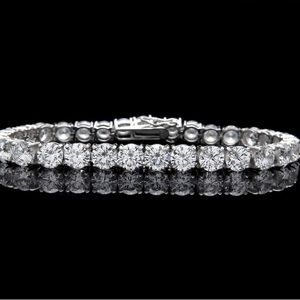 STUNNING!! 11ct. tw.+Moissanite Diamond Bracelet (Certified) 5MM